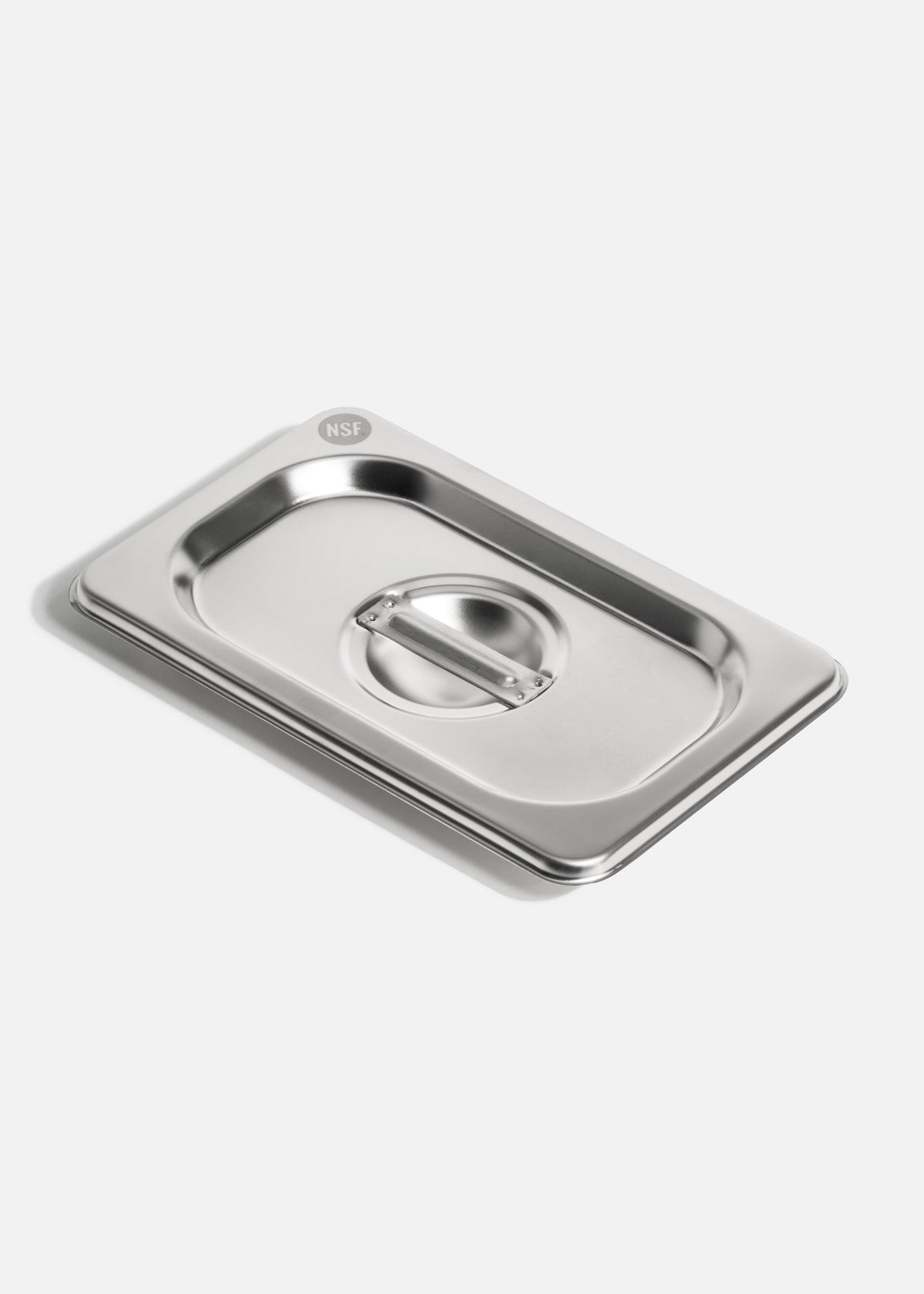 Tapa para inserto noveno de acero inoxidable NSF plata — imagen de producto