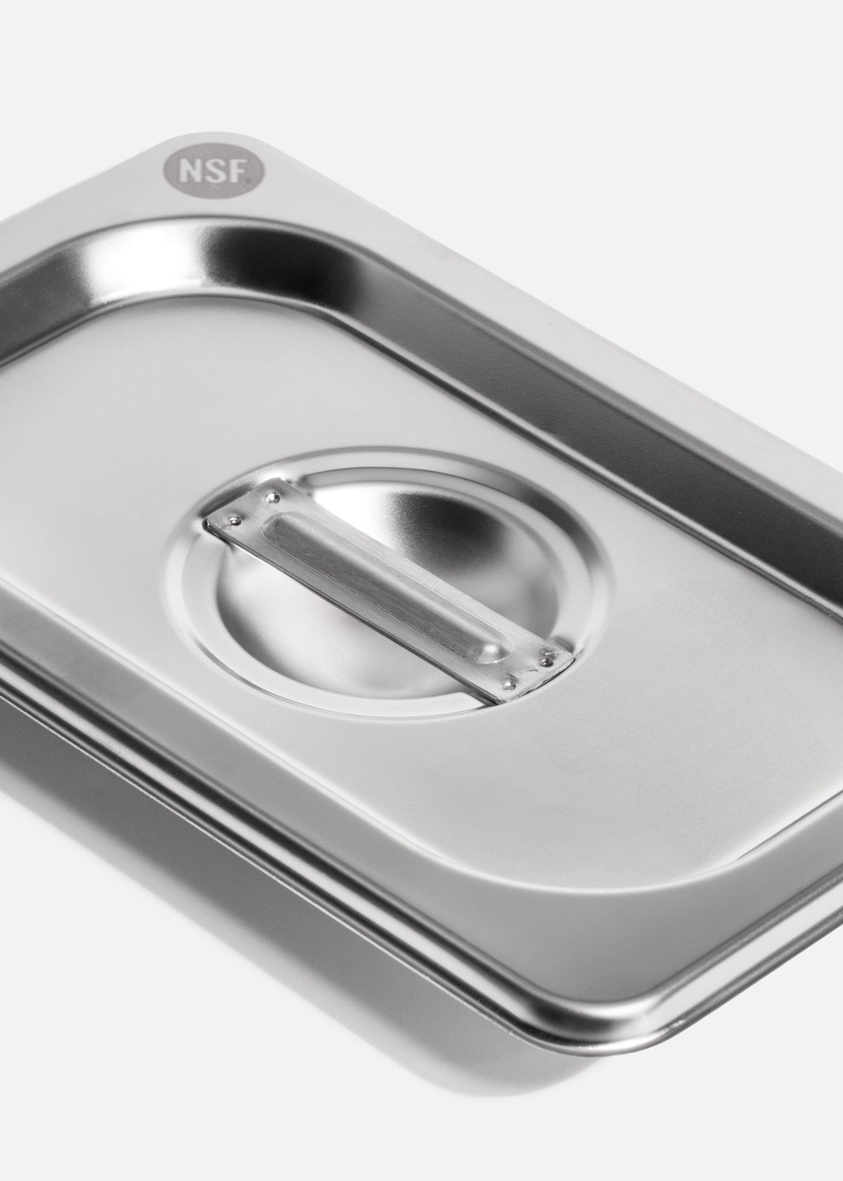 Tapa para inserto noveno de acero inoxidable NSF plata — imagen de producto