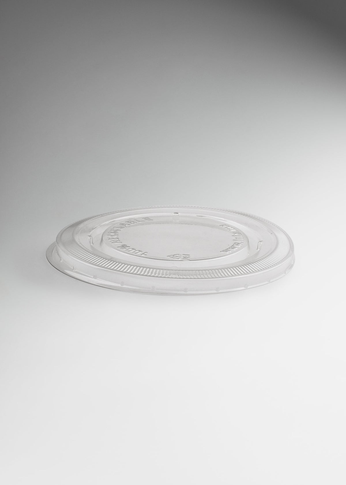 Tapa plana de pet transparente para contenedores de 16 y 32 oz — imagen de producto