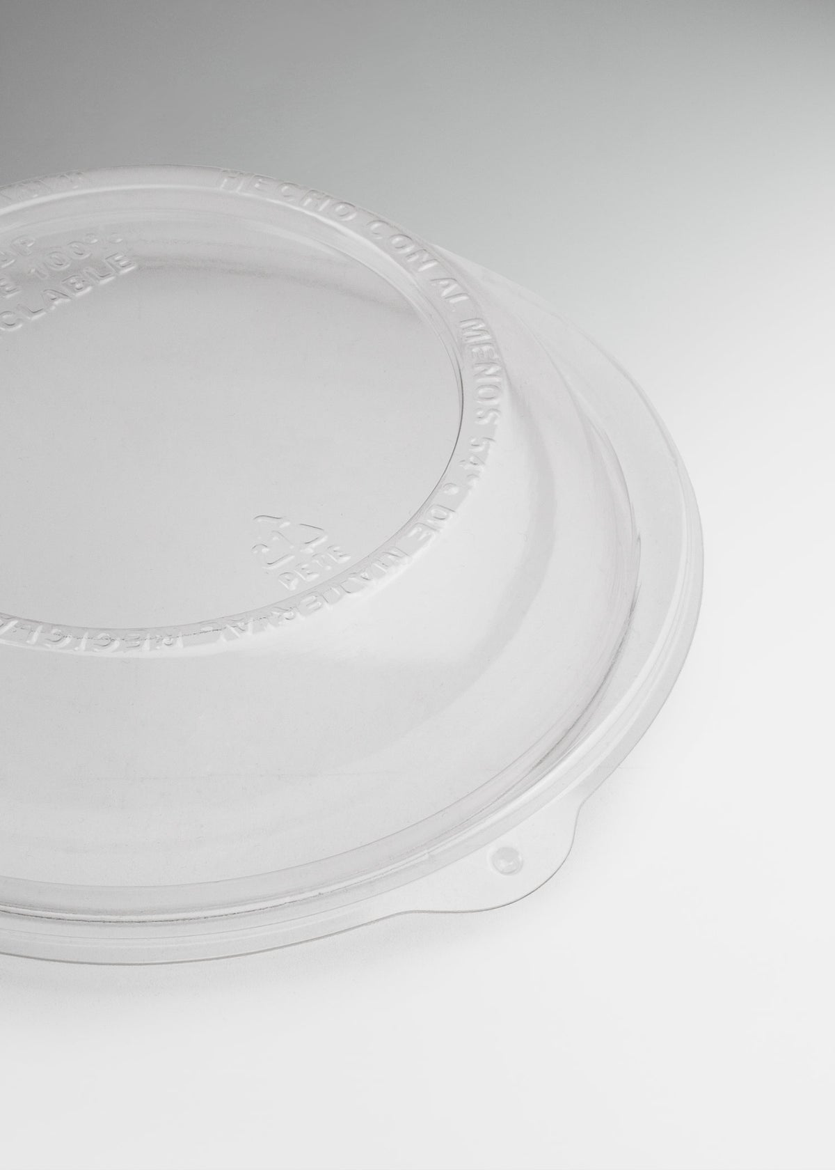 Tapa de plástico (PET) transparente para bowl de ensalada 12 y 16 oz — imagen de producto