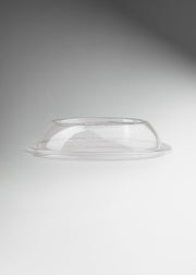 Tapa de plástico (PET) transparente para bowl de ensalada 12 y 16 oz — imagen de producto