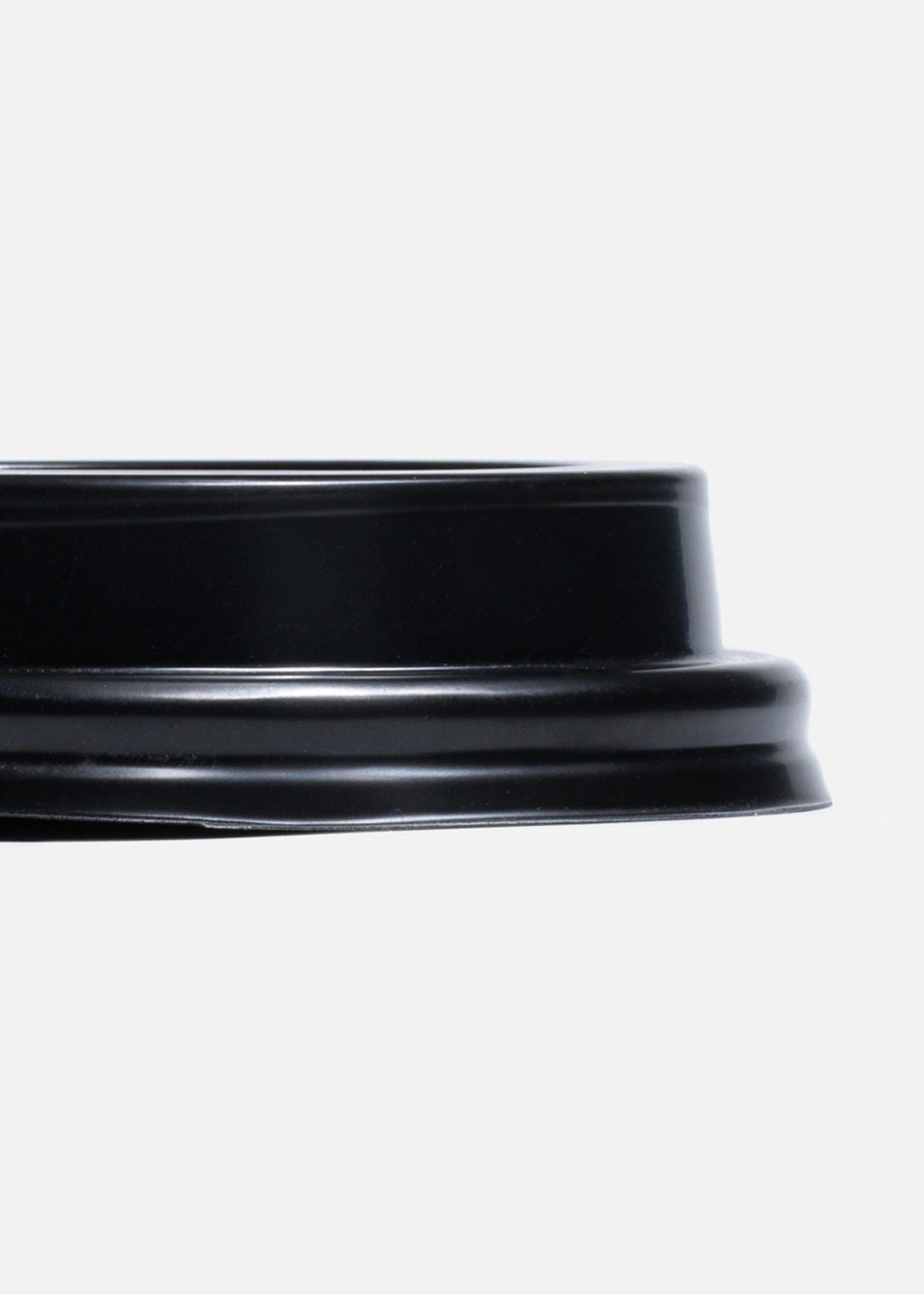 Tapa domo de plástico negro y blanco para bebidas calientes vasos de 8 oz — imagen de producto, vista 3