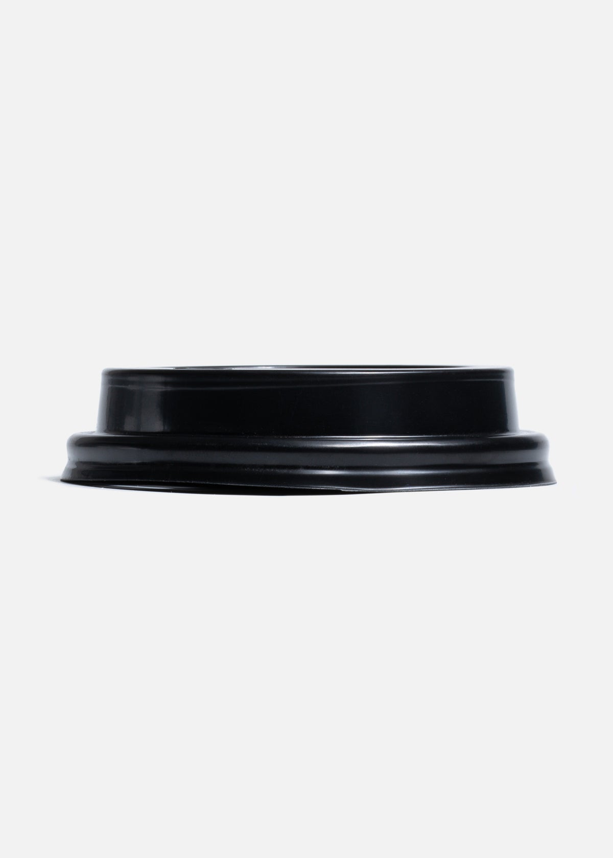 Tapa domo de plástico negro y blanco para bebidas calientes vasos de 8 oz — imagen de producto, vista 2