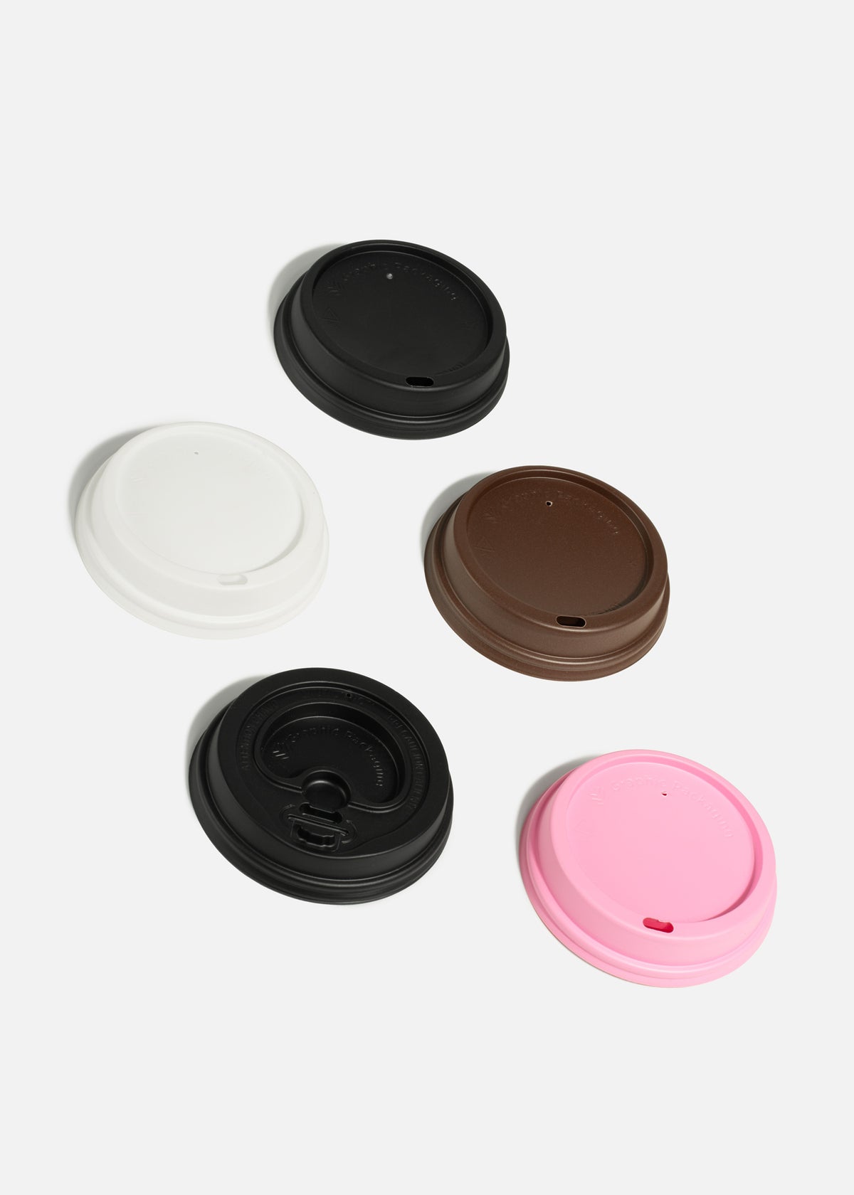Tapas de plástico domo para vaso de papel Arc 10,12,16, 20 oz — imagen de producto, vista 3