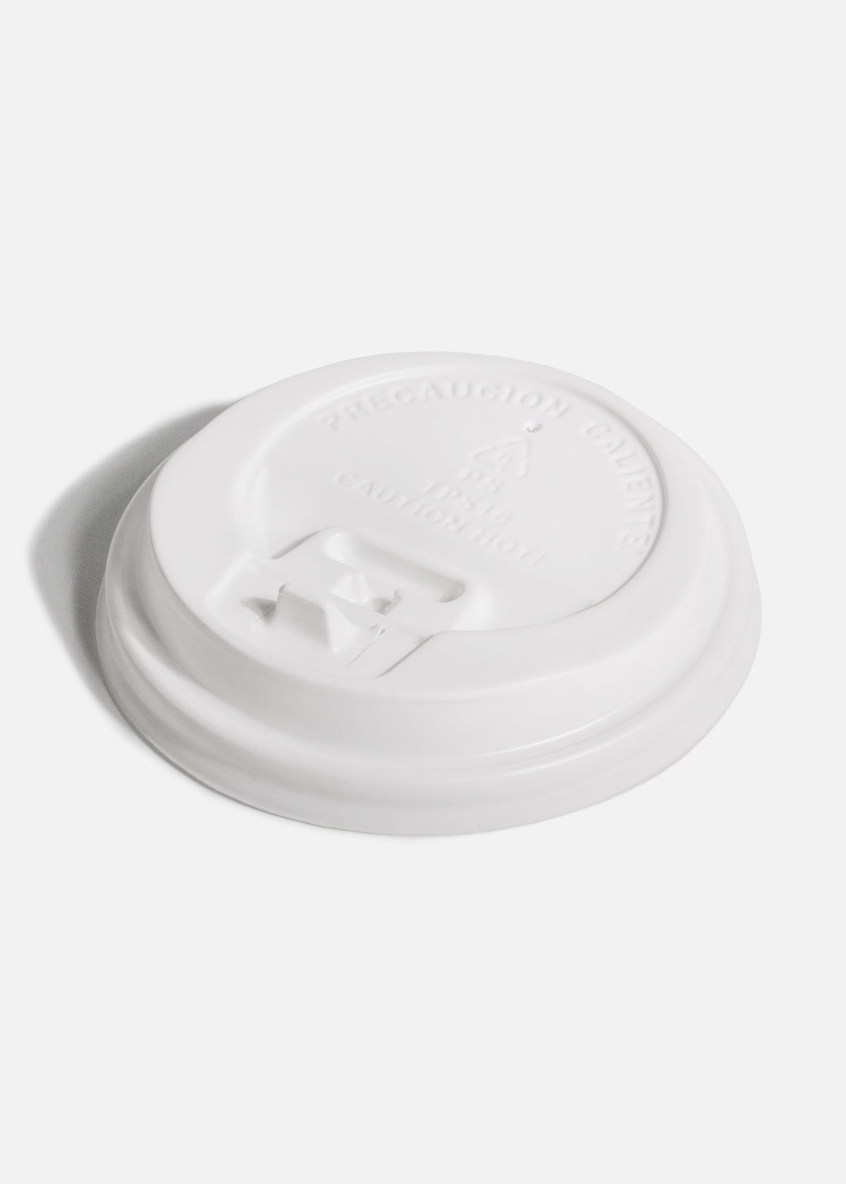 Tapas de plástico negro y blanco para vaso de papel 10,12,16,20 oz — imagen de producto