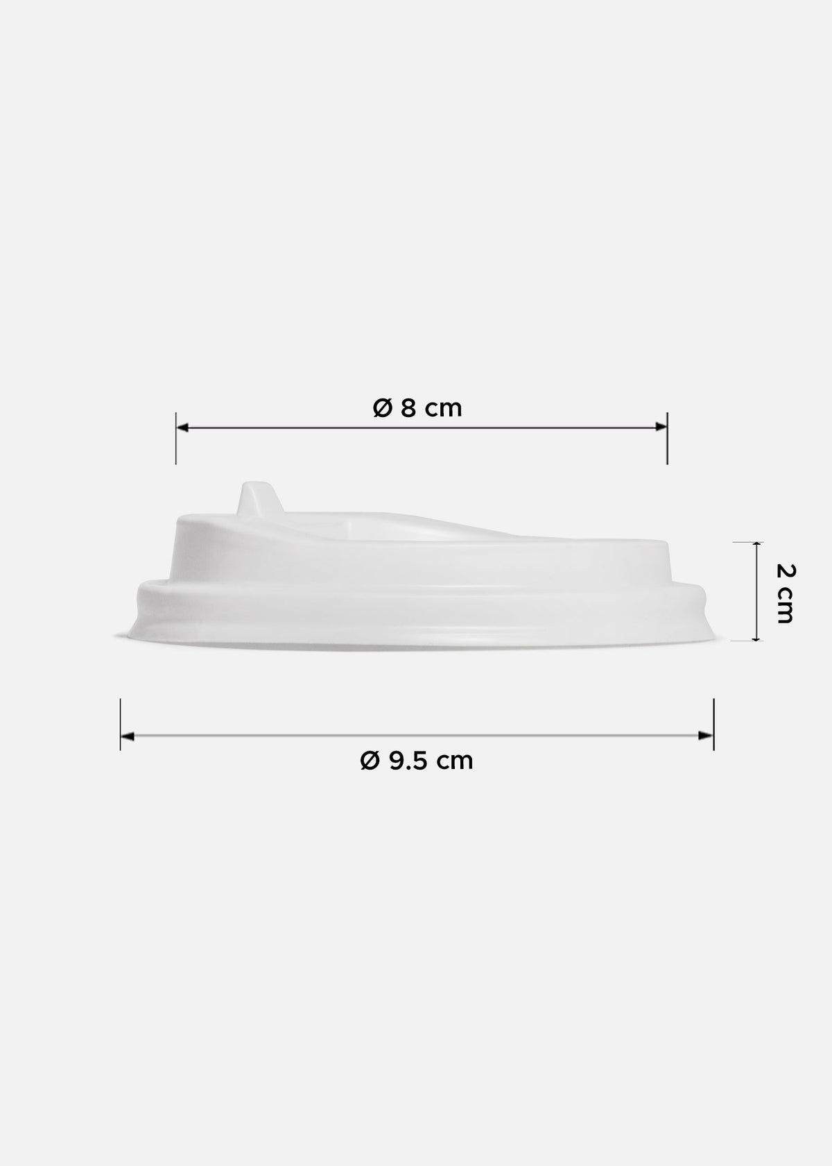 Tapas de plástico negro y blanco para vaso de papel 10,12,16,20 oz — imagen de producto