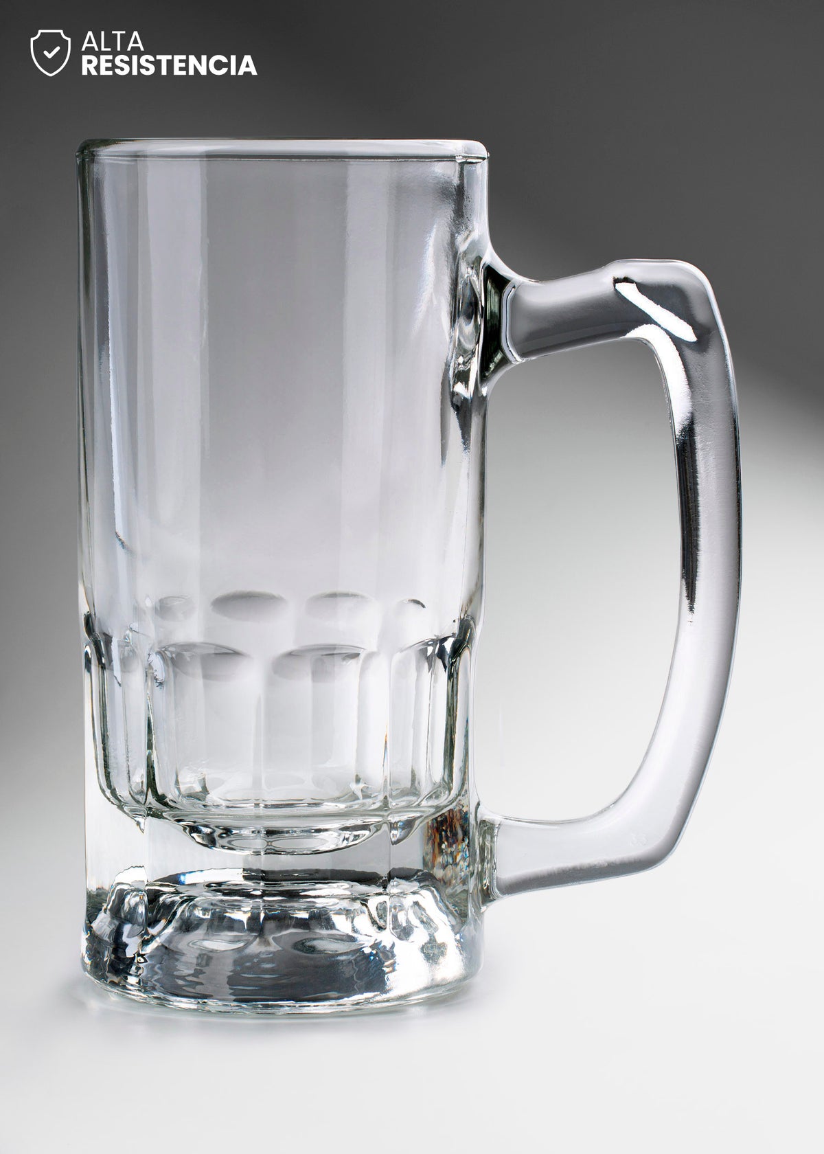 Tarro cervecero de vidrio transparente 360 ml — imagen de producto, vista 3