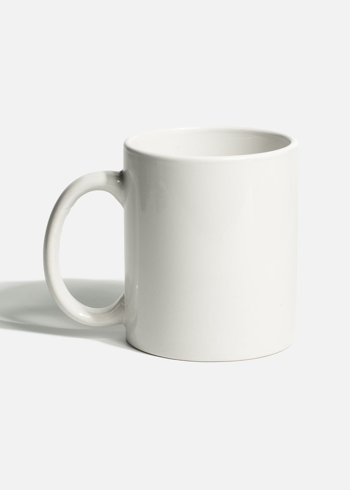 Taza recta de cerámica blanco y negro 325 ml — imagen de producto