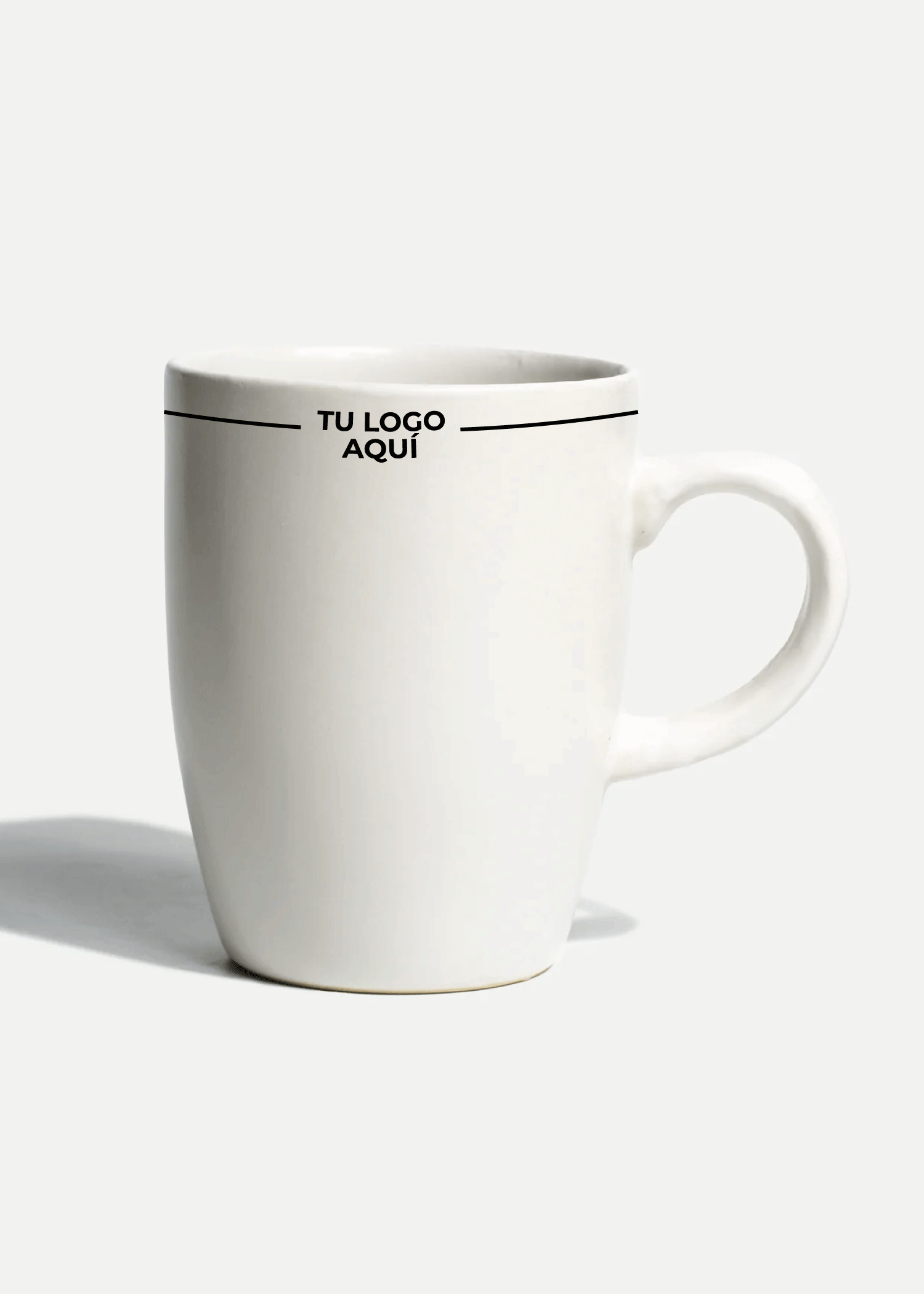 Taza para café de cerámica blanco personalizado logo doble Baltimore 350 ml — imagen de producto