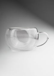Taza doble pared de borosilicato transparente Kahva 275 ml — imagen de producto, vista 1