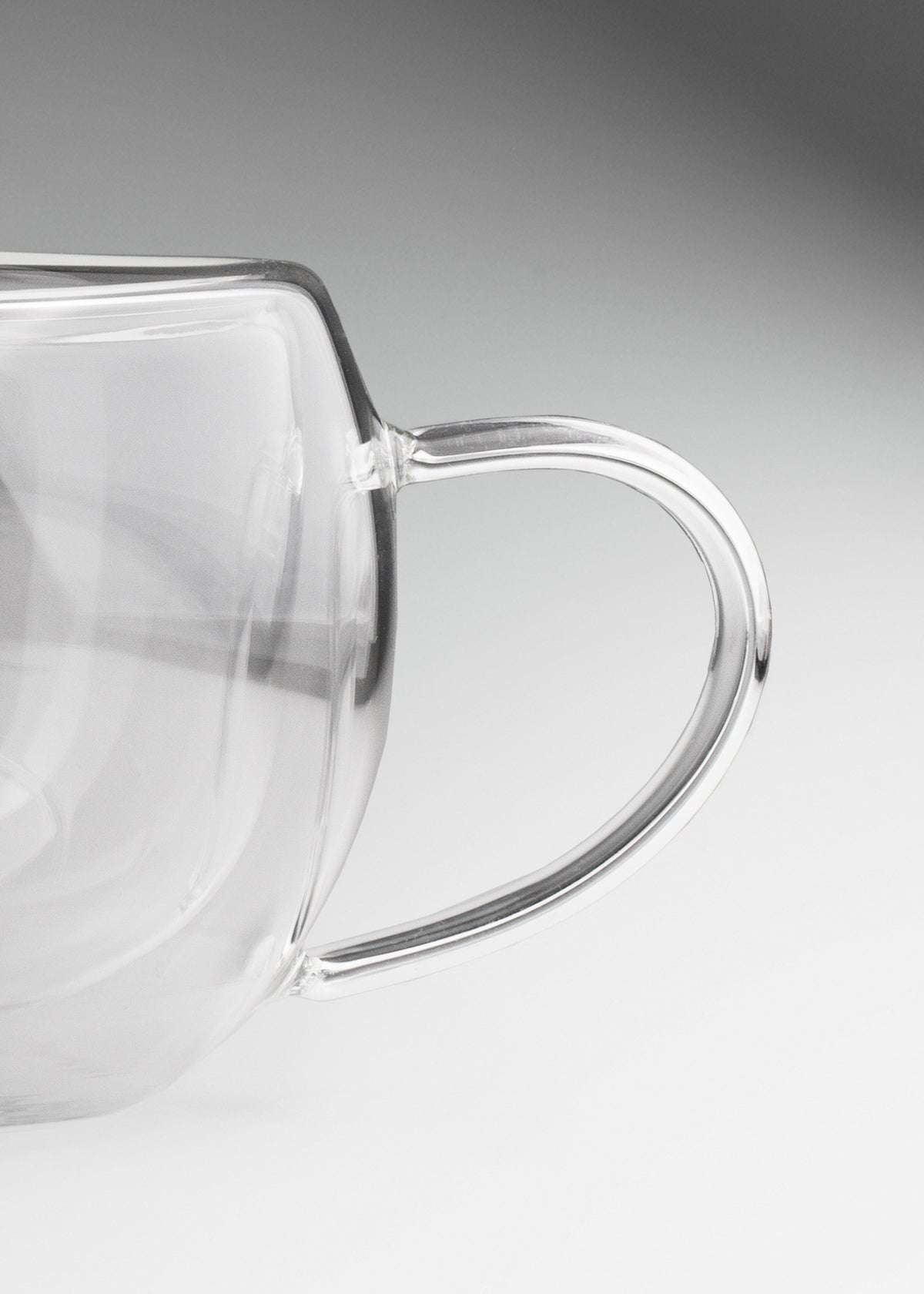 Taza doble pared de borosilicato transparente Kahva 275 ml — imagen de producto, vista 4