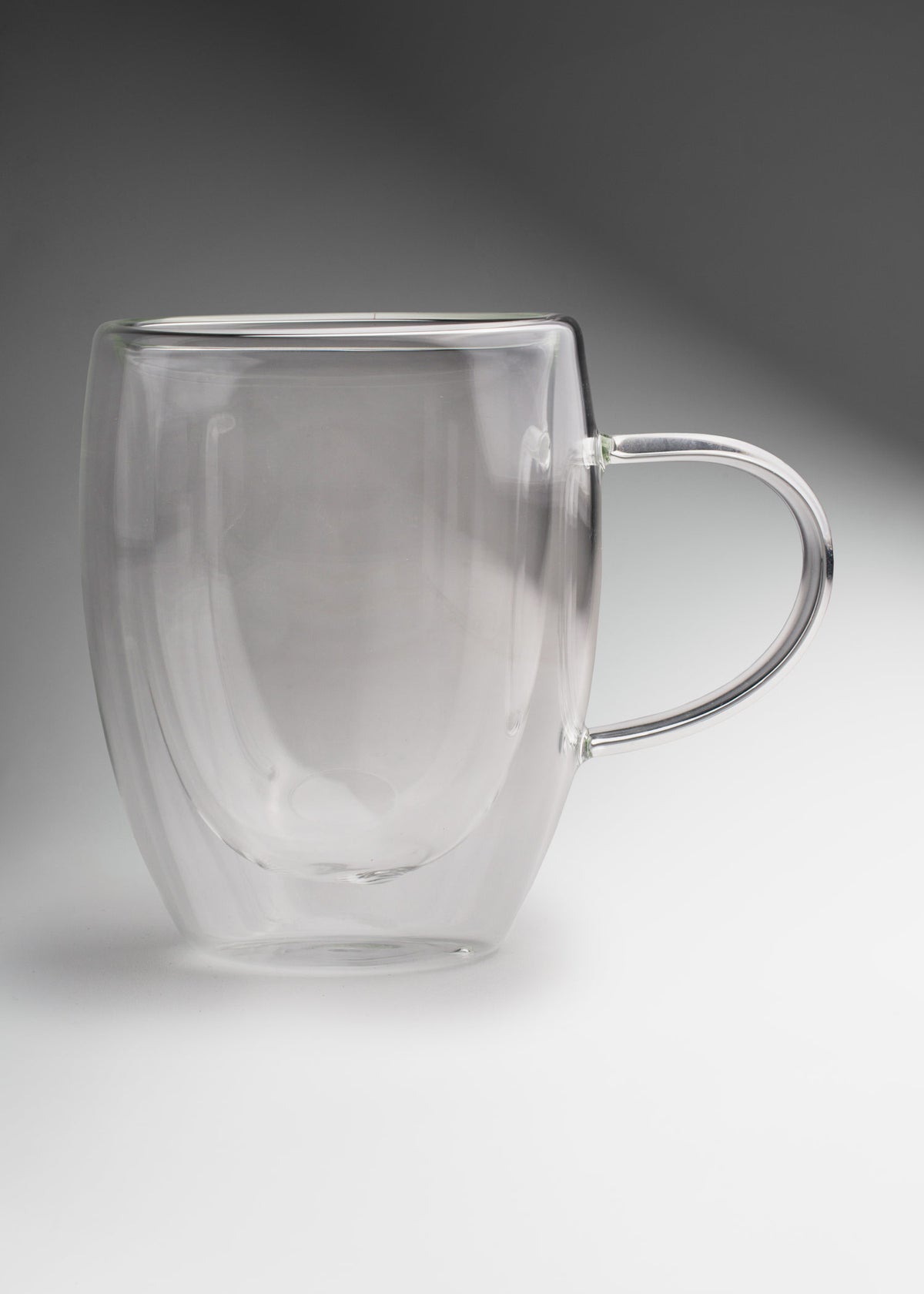 Taza doble pared de vidrio transparente 320 ml — imagen de producto