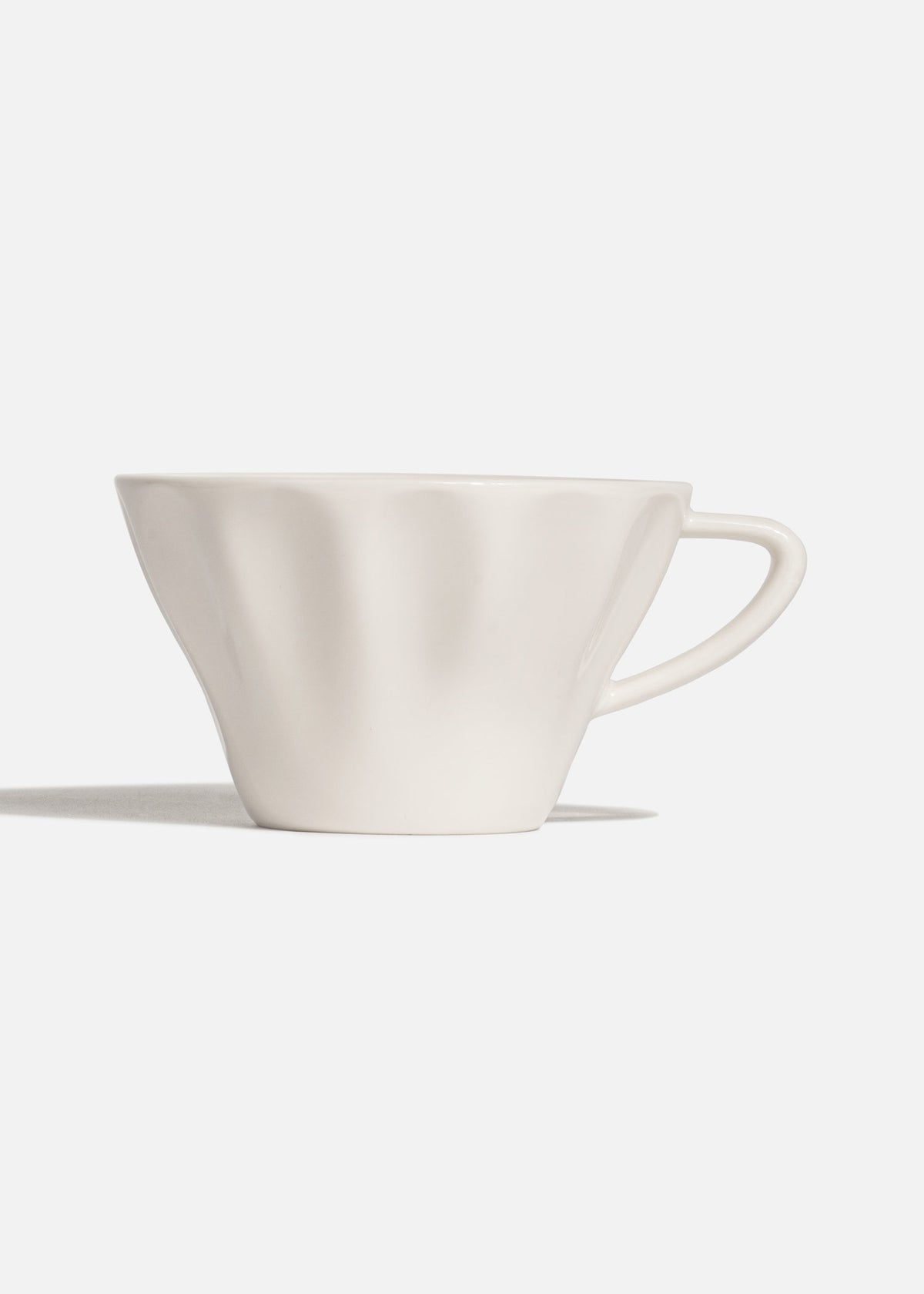 Taza para café capuchino de porcelana blanca Raw 235 ml. Premium — imagen de producto