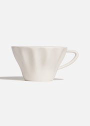 Taza para café capuchino de porcelana blanca Raw 235 ml. Premium — imagen de producto
