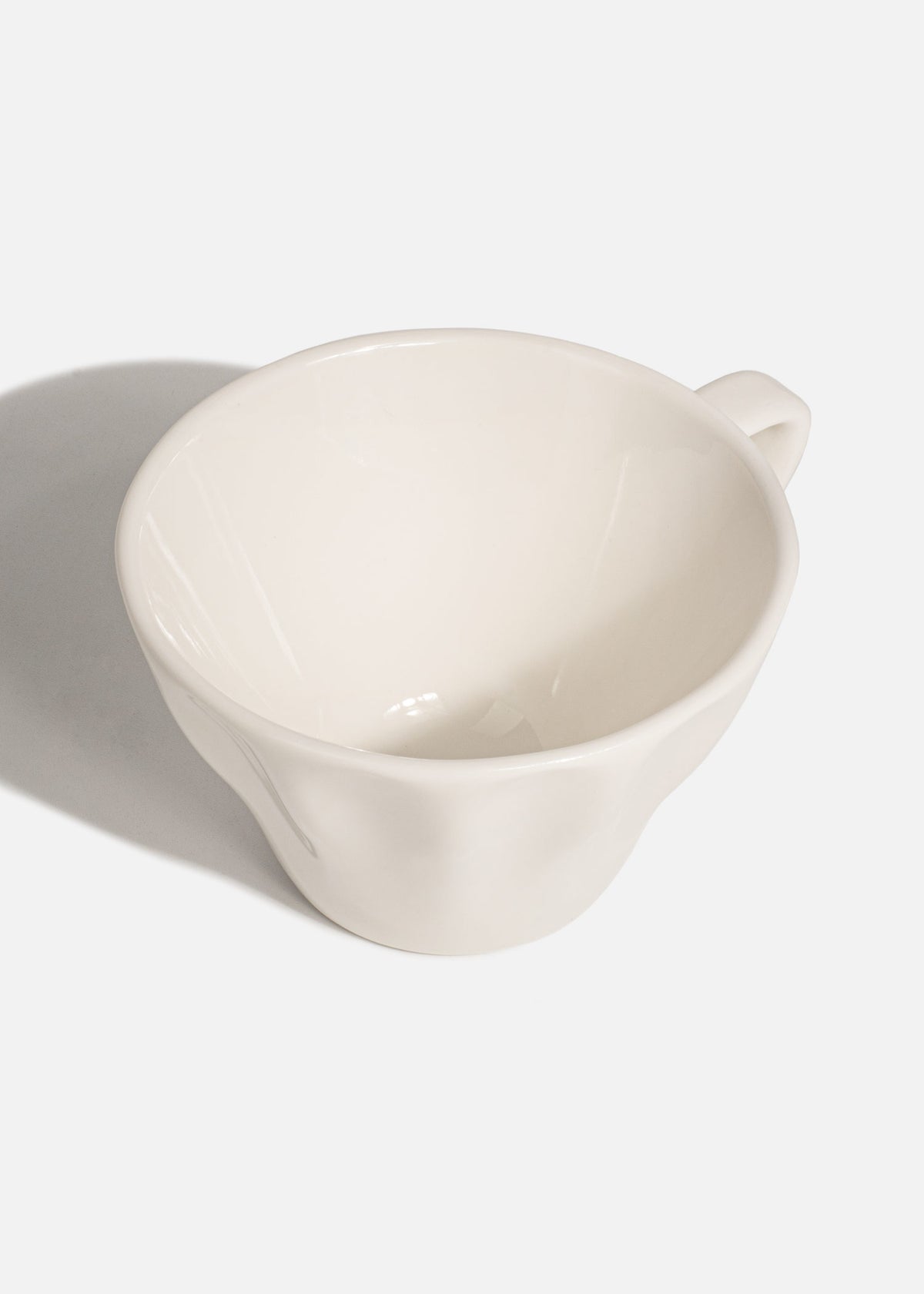 Taza para café capuchino de porcelana blanca Raw 235 ml. Premium — imagen de producto