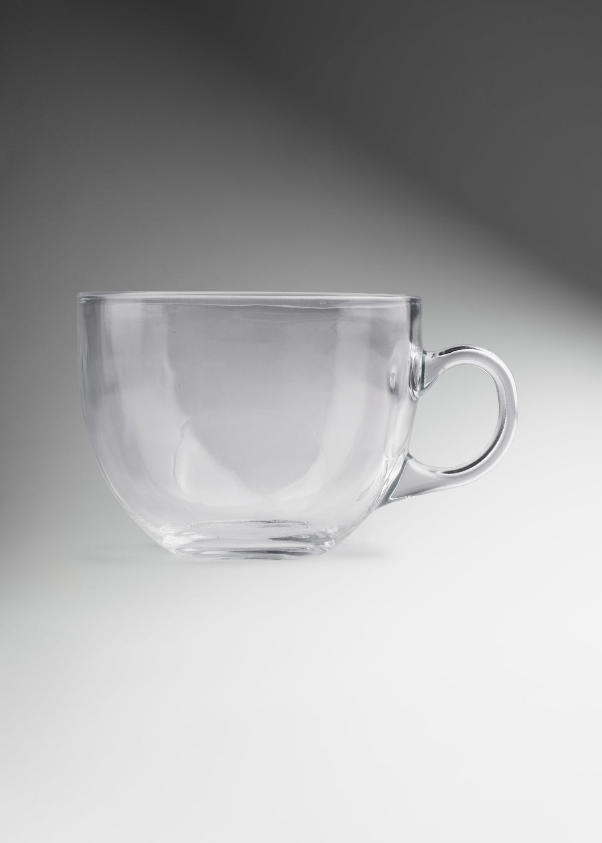 Taza para café latte de vidrio transparente Cira 400 ml — imagen de producto