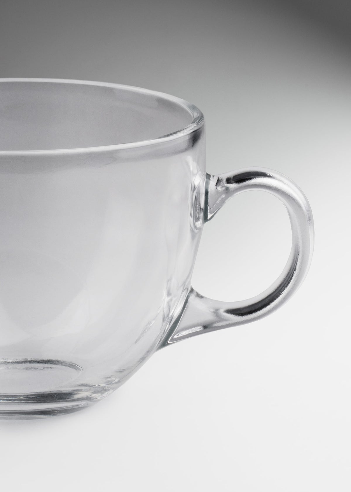 Taza para café latte de vidrio transparente Cira 400 ml — imagen de producto