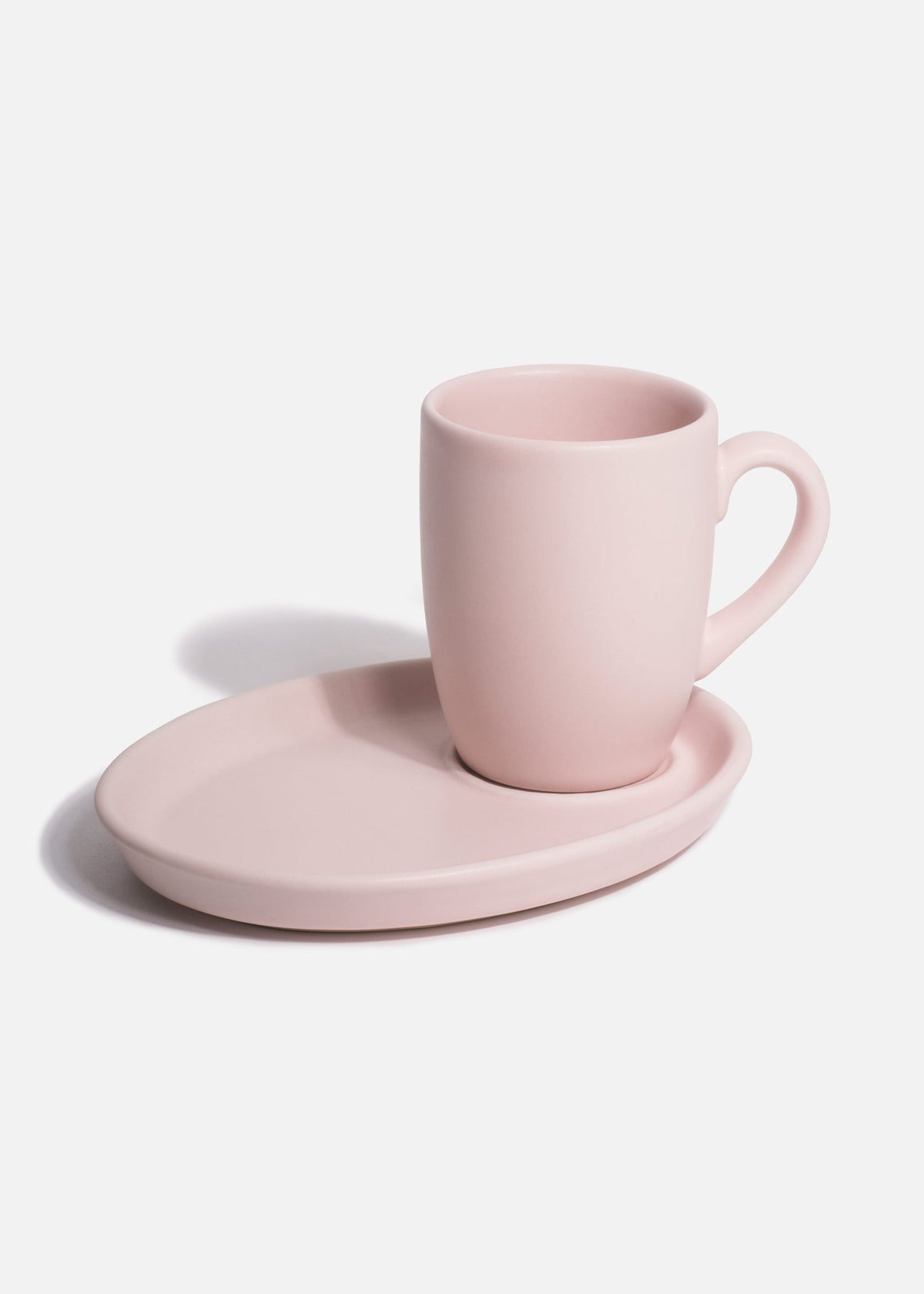 Tazas de porcelana rosa pastel — imagen de producto