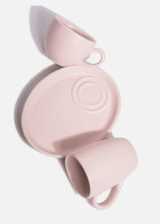 Tazas de porcelana rosa pastel — imagen de producto