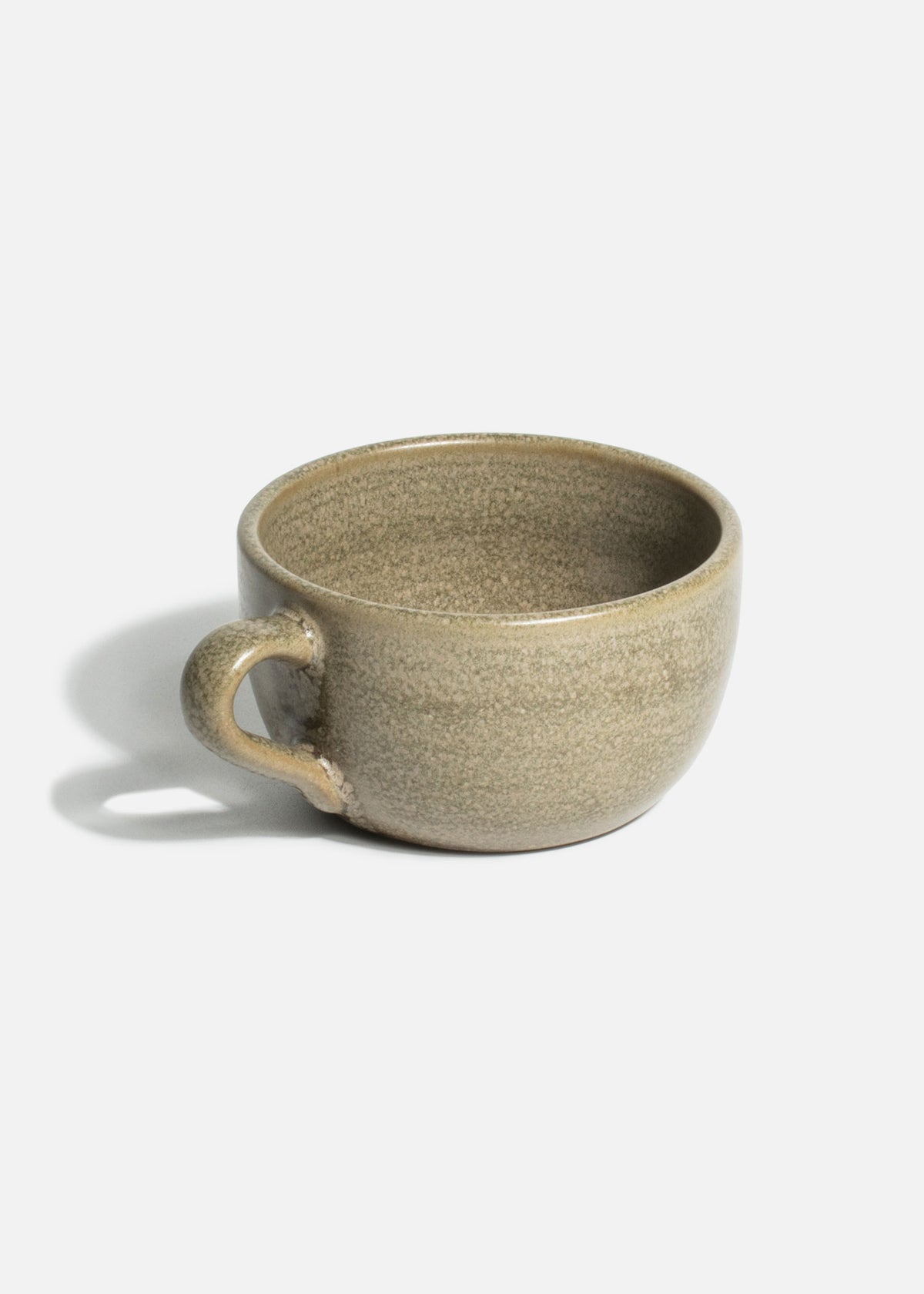 Tazas de porcelana verde mate Adelfa Ripple — imagen de producto