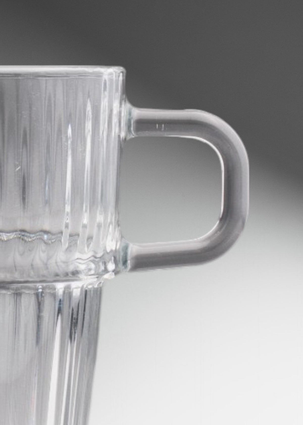 Tazas de vidrio templado apilable transparente Barshine — imagen de producto