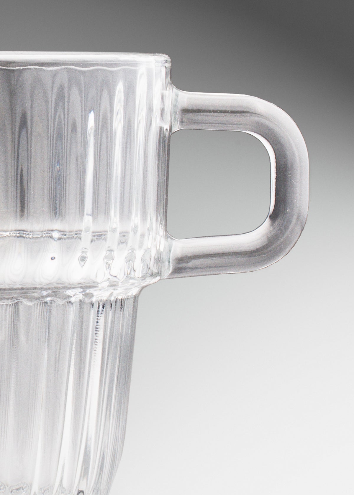 Tazas de vidrio templado apilable transparente Barshine — imagen de producto