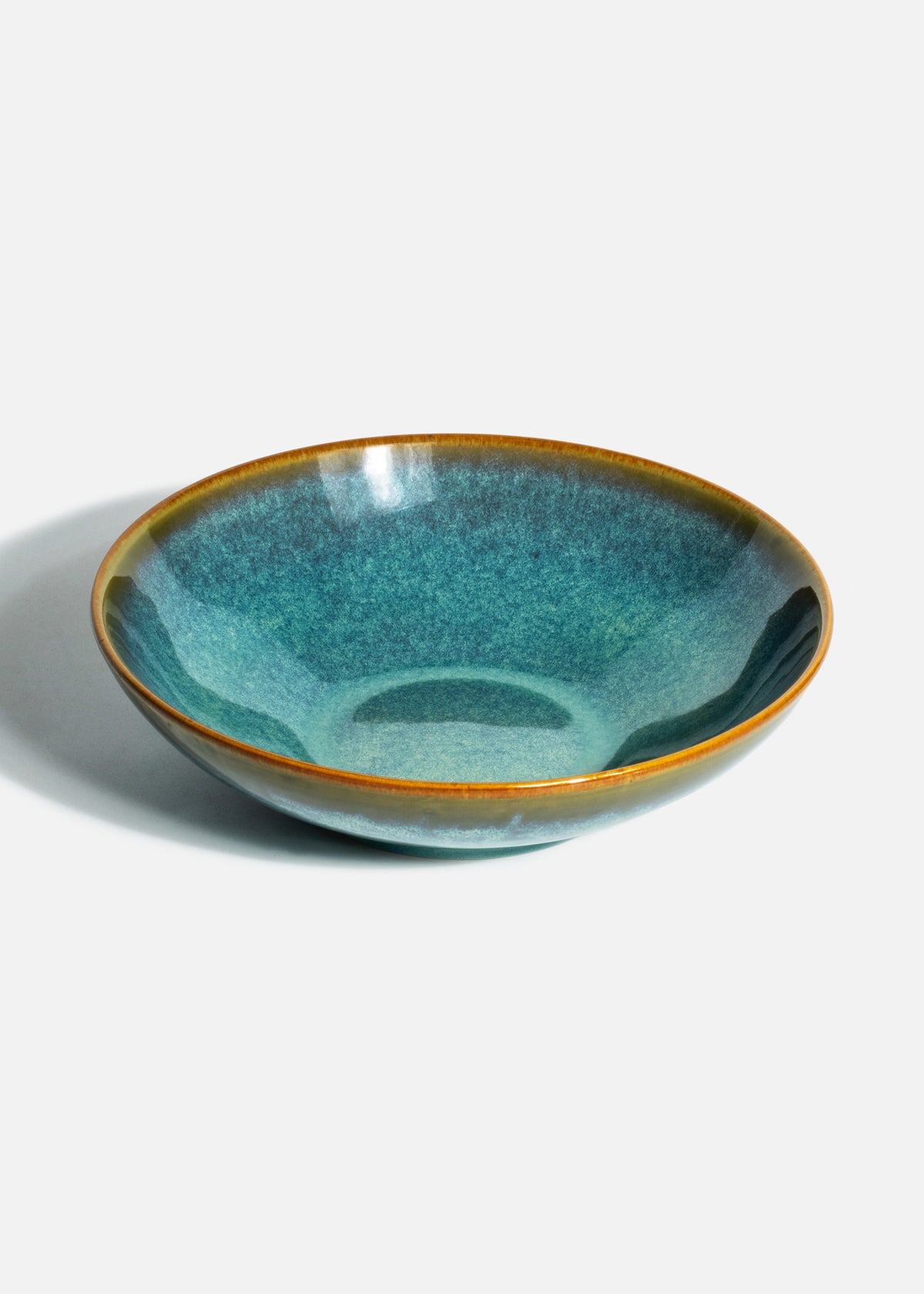 Tazón baja de porcelana verde Caribe 1.2 L — imagen de producto