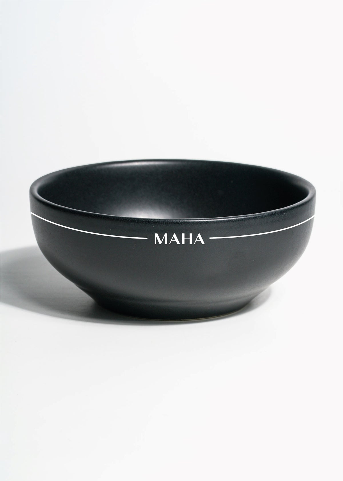 Tazón para cereal de cerámica negro personalizado logo doble Baltimore 500 ml — imagen de producto
