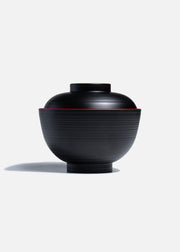 Tazón para sopa con tapa de melamina negro Sensuji 236 ml — imagen de producto, vista 1