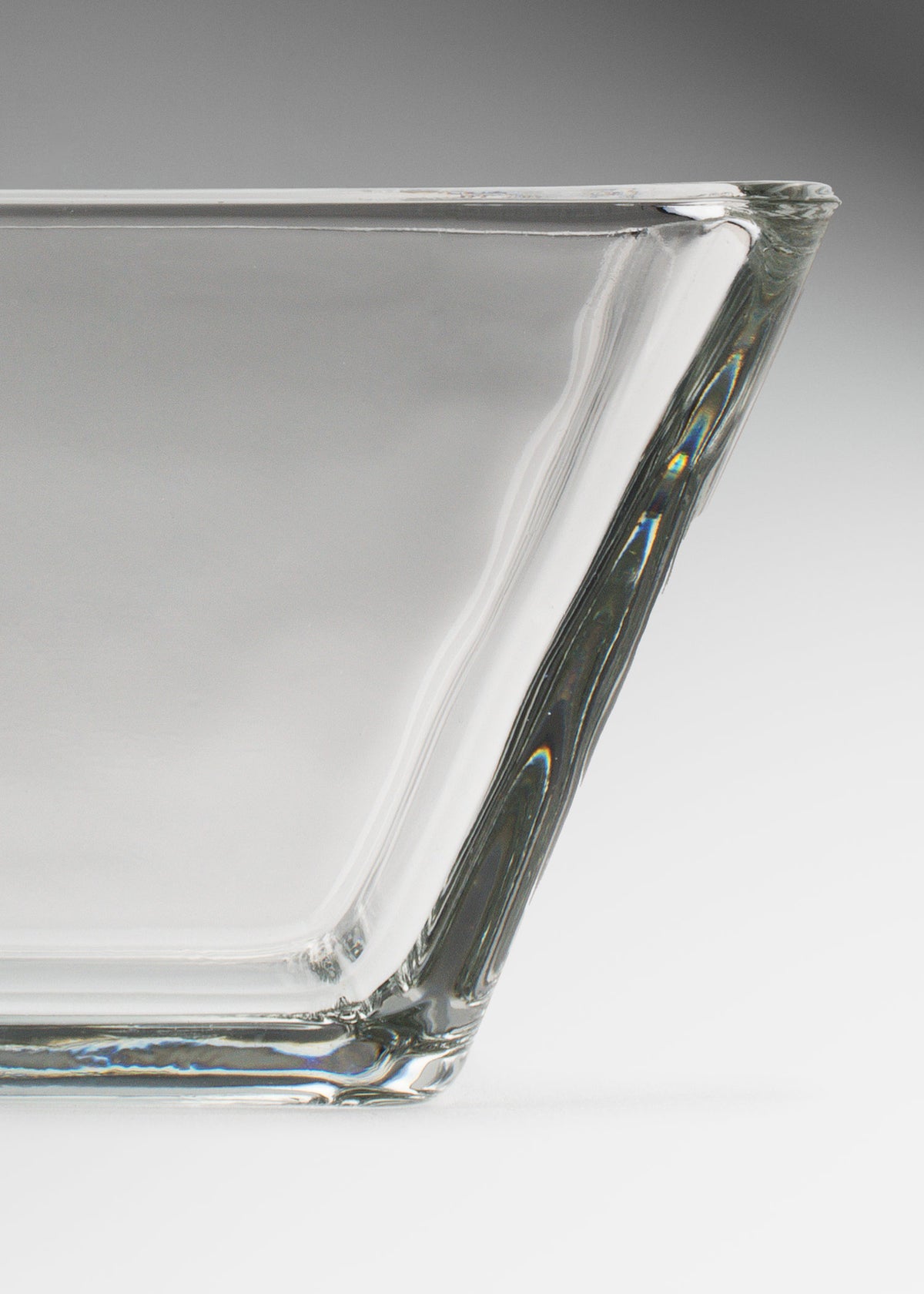 Tazón de vidrio transparente cuadrado Tempo 10.8 cm — imagen de producto