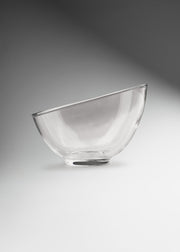 Tazón gourmet de vidrio transparente inclinado 160 ml - Ø 10 cm — imagen de producto