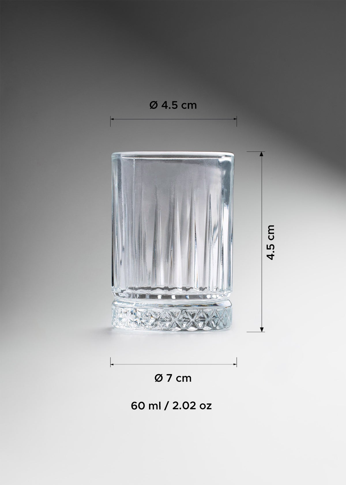 tequilero vidrio medidas maha