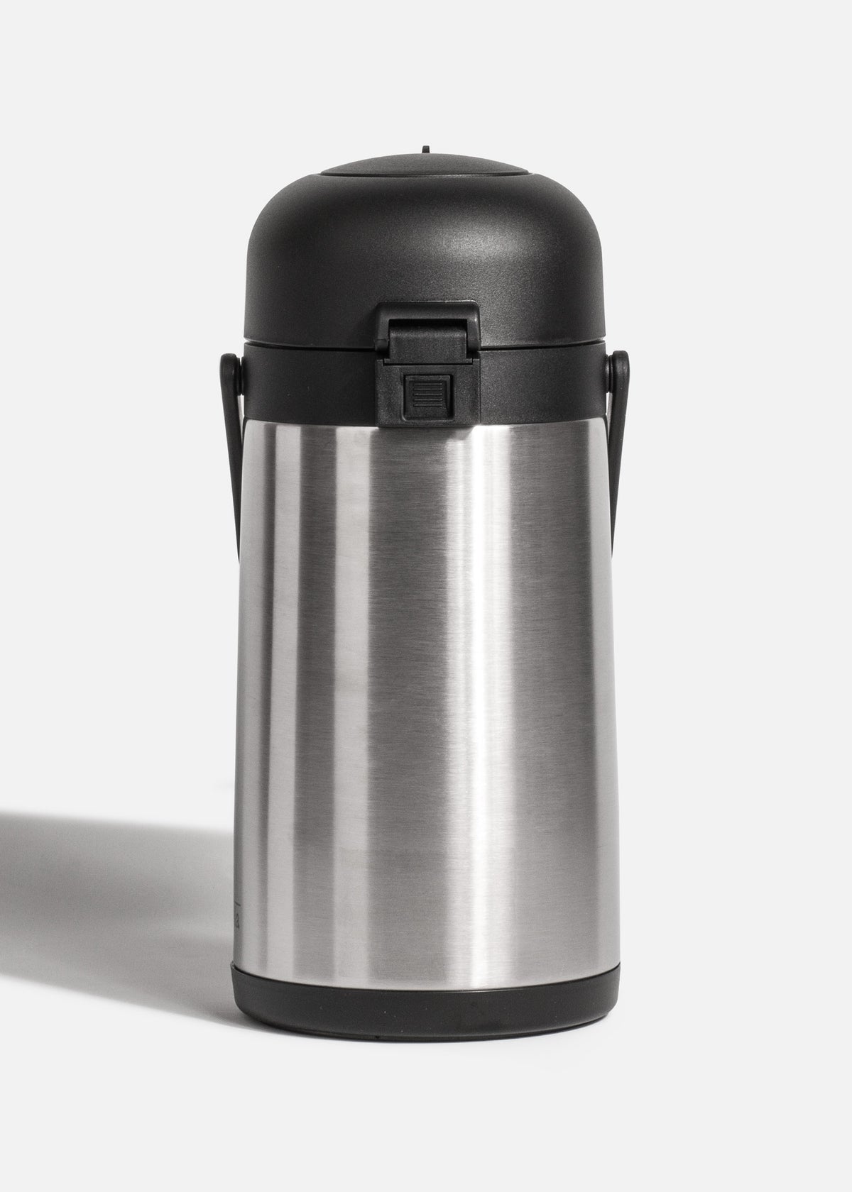 Termo bomba dispensador de acero inoxidable plata con tapa brewthru ideal para hoteles y restaurantes 2.2 L — imagen de producto