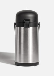 Termo bomba dispensador de acero inoxidable plata con tapa brewthru ideal para hoteles y restaurantes 2.2 L — imagen de producto