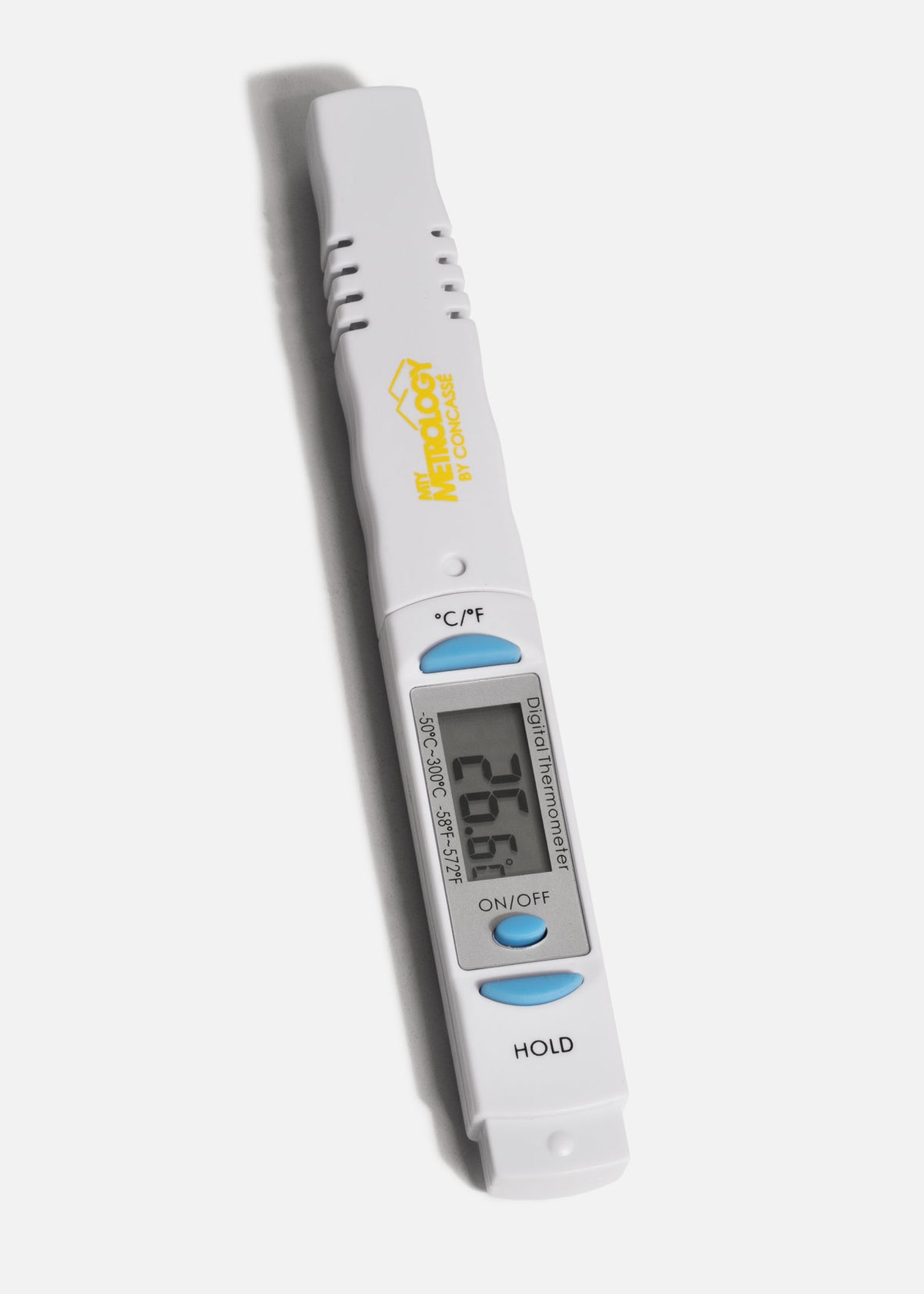 Termómetro de cocina digital de plástico pantalla LCD alta precisión para carnes, líquidos y repostería -50° a 300° C — imagen de producto