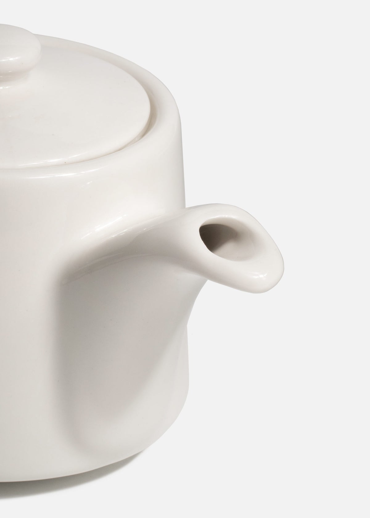 Tetera para café de porcelana vitrificada blanca premium para cafetería y restaurantes Banquet 400 ml — imagen de producto
