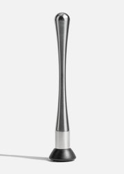 Triturador de hielo y frutas de acero inoxidable plata 22.4 cm. Profesional — imagen de producto