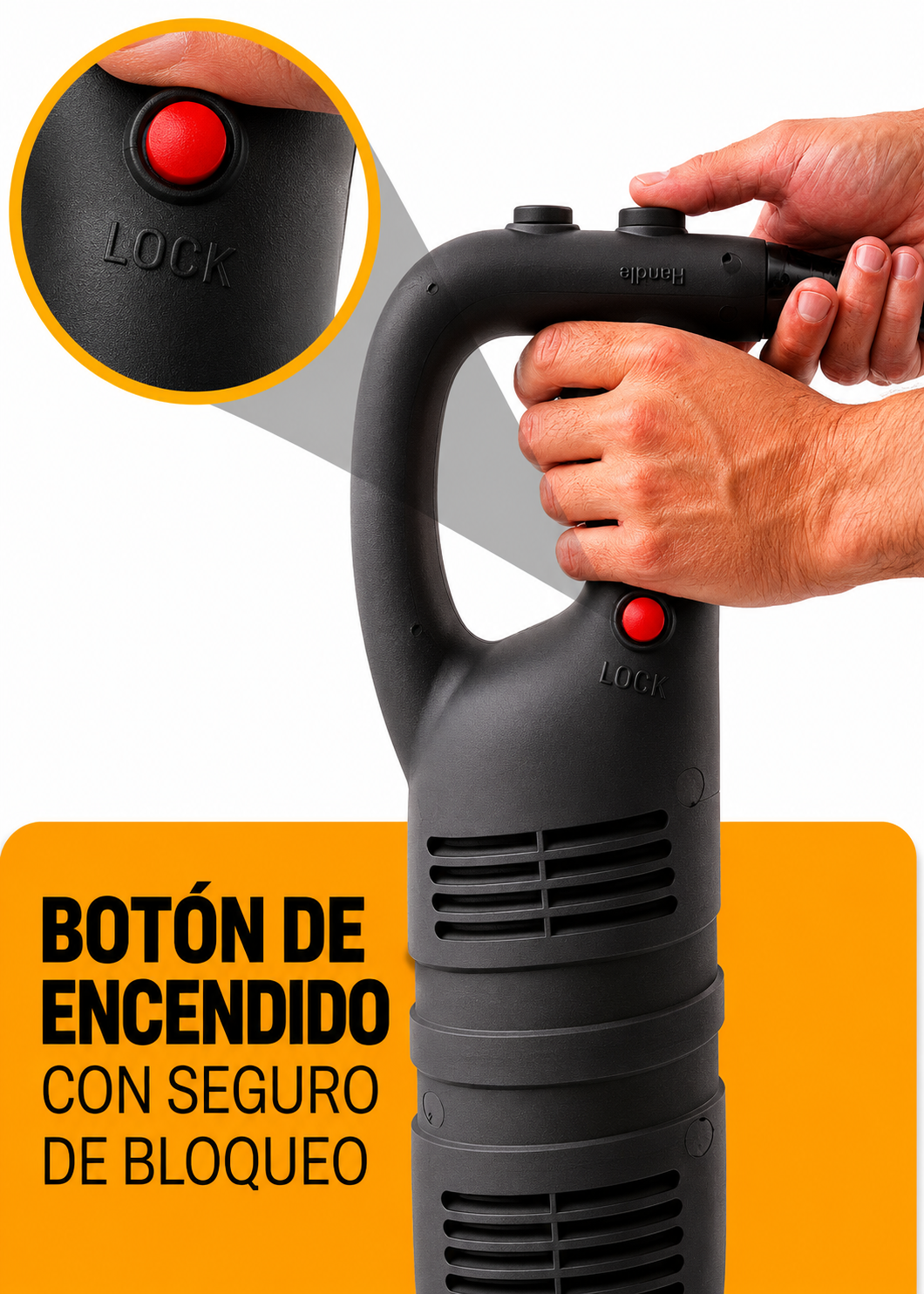 Turbolicuador industrial de acero inoxidable 180 L 650 Watts. Brazo de 51.7 cm. Plástico PA66 / CF30.Rhino TURLIC-650 — imagen de producto