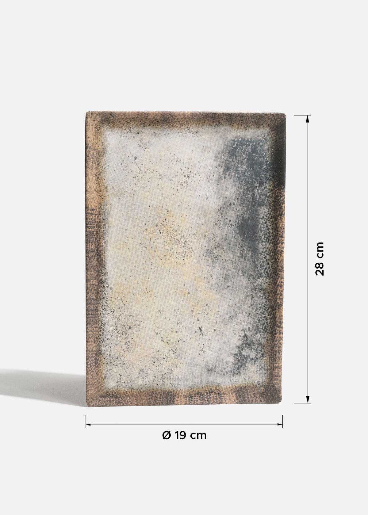Charola rectangular 100% melamina café Space 28x19 cm — imagen de producto