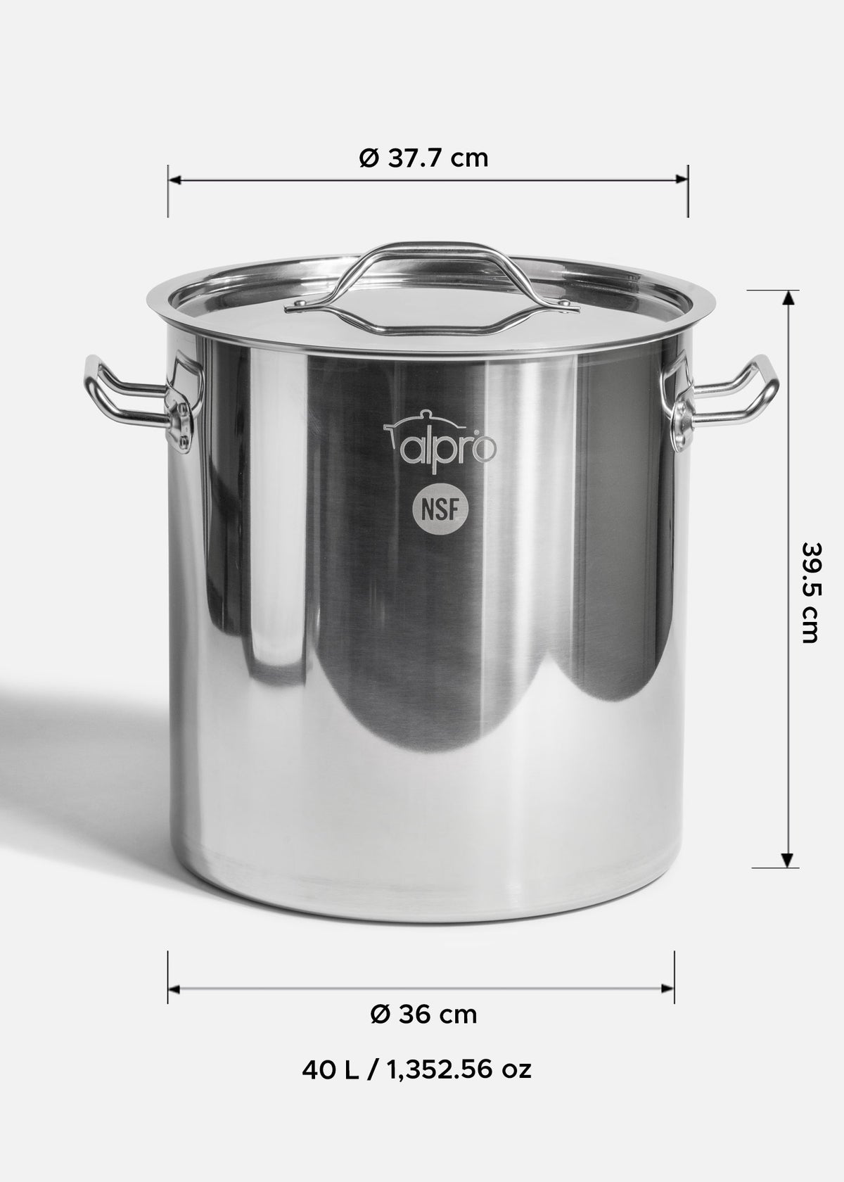 Vaporera de acero inoxidable 201 plata NSF ultra cocción 40 L — imagen de producto