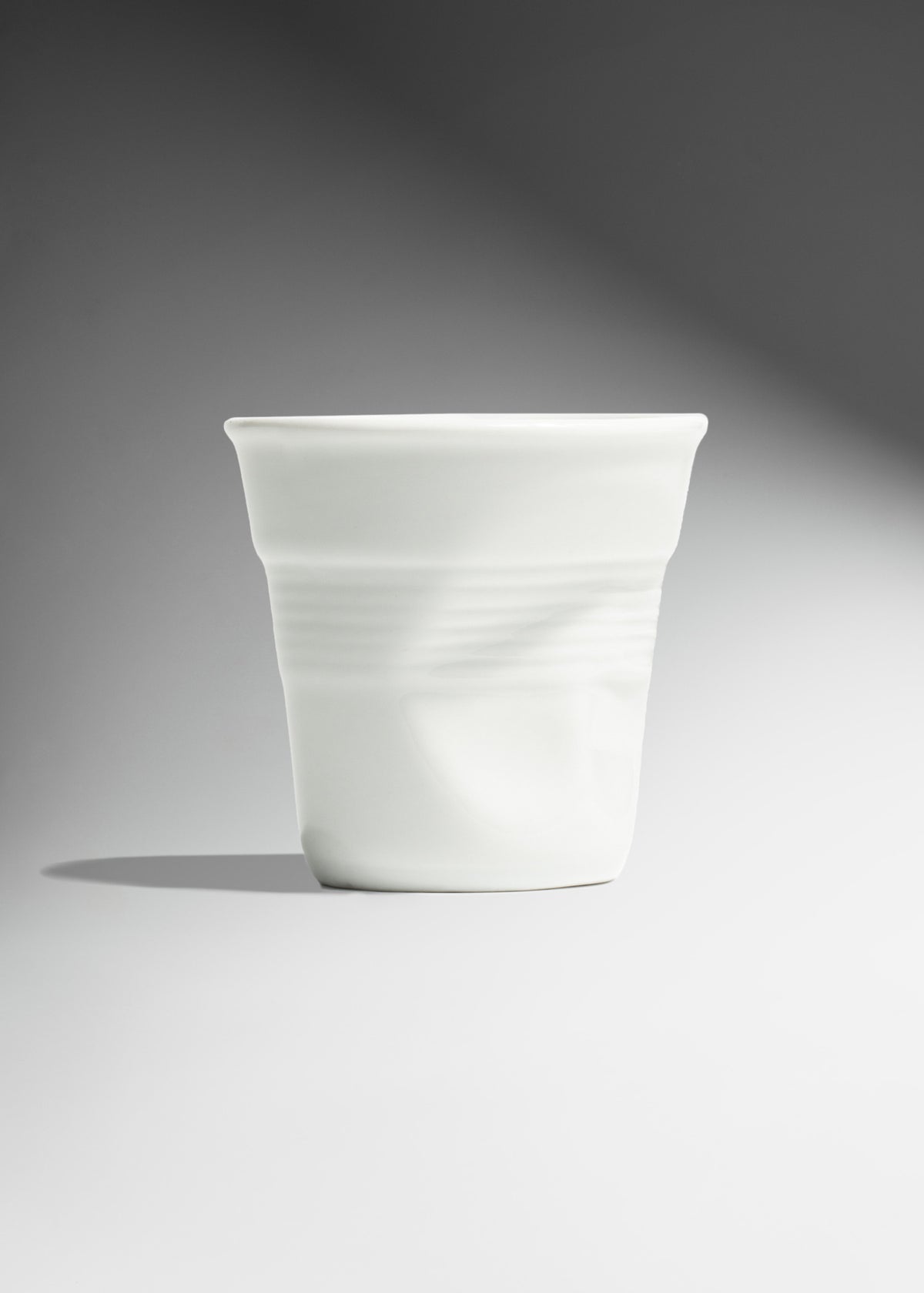 Vaso botanero de porcelana blanco 6x10 cm — imagen de producto
