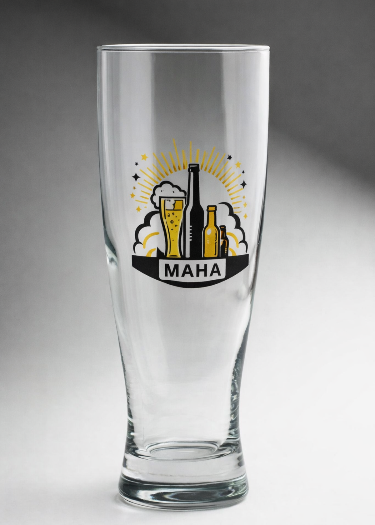 Vaso para cerveza de vidrio transparente personalizado Pilsner 460 ml — imagen de producto