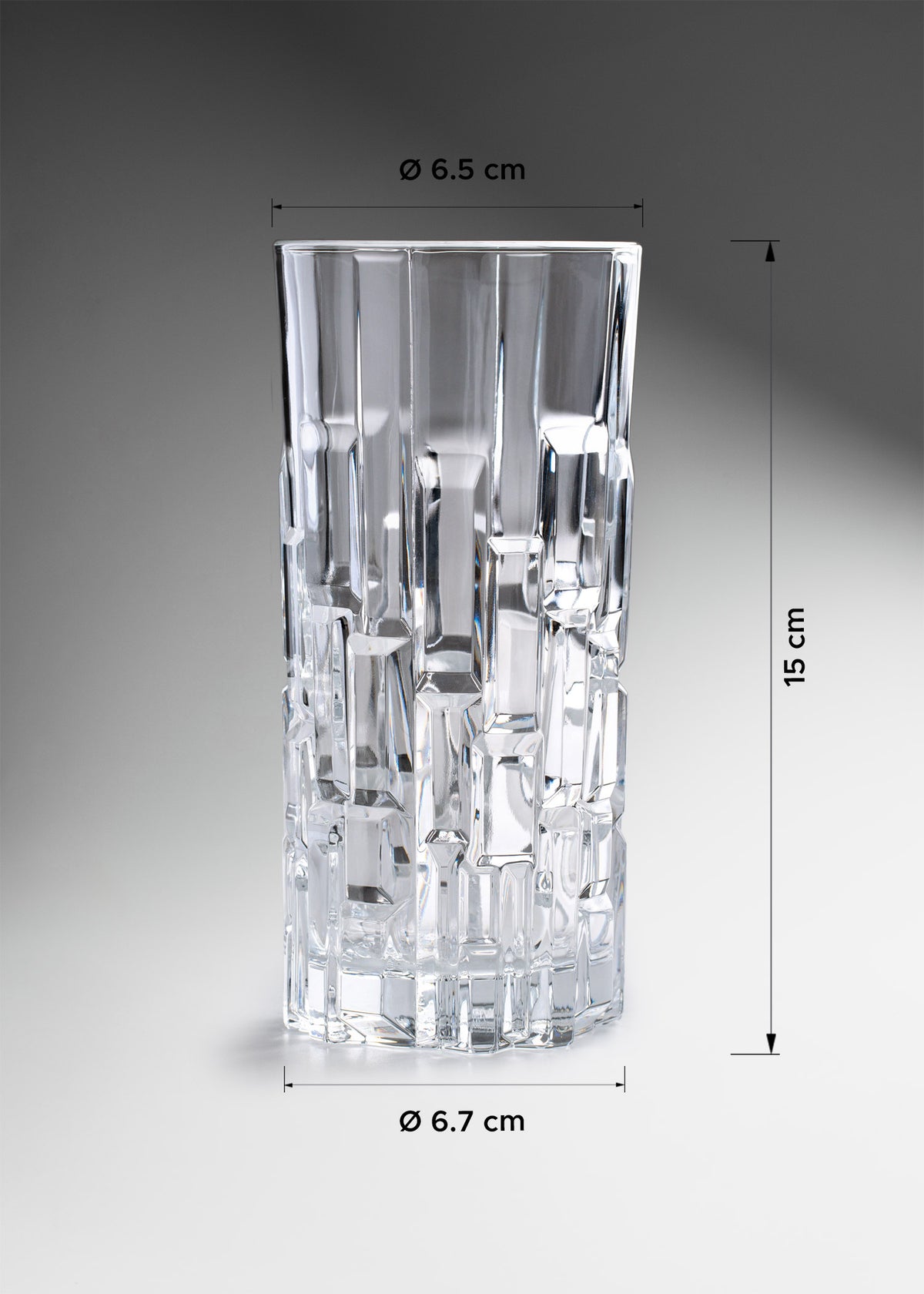 vaso cristal medidas maha