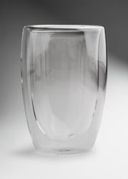 Vaso de vidrio transparente doble pared Konik 450 ml — imagen de producto