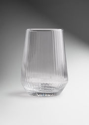 Vaso highball de vidrio transparente Lines 390 ml para restaurantes, bares, hoteles, cafeterias, banquetes y terrazas