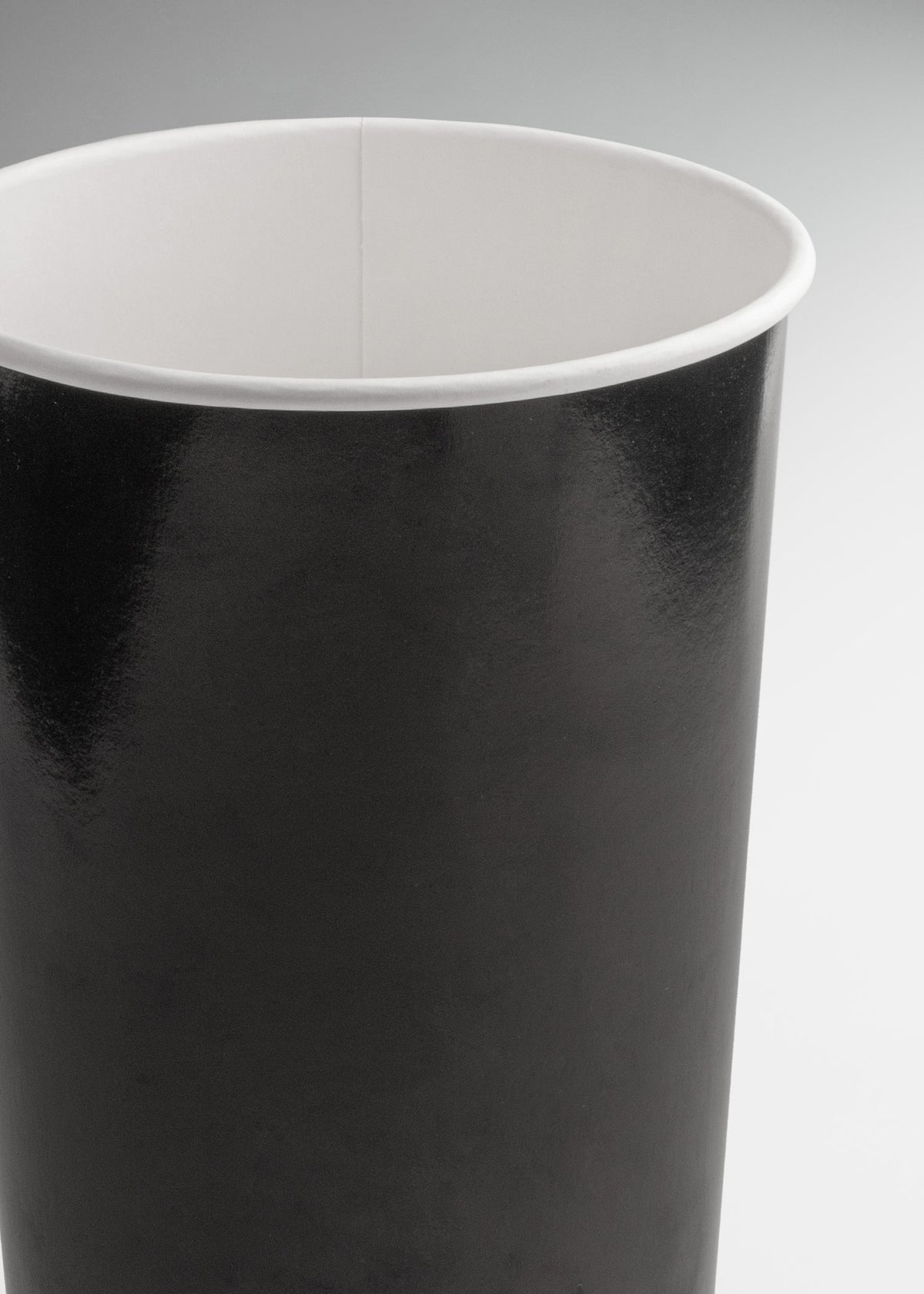Vaso de papel para bebida frÃ­a negro 44 oz