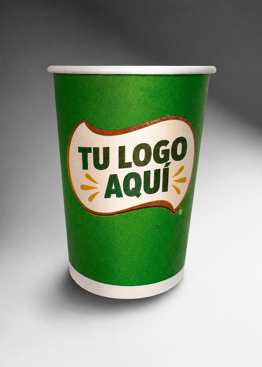 Vaso de papel blanco personalizado para café Carte Blanc 10 oz — imagen de producto