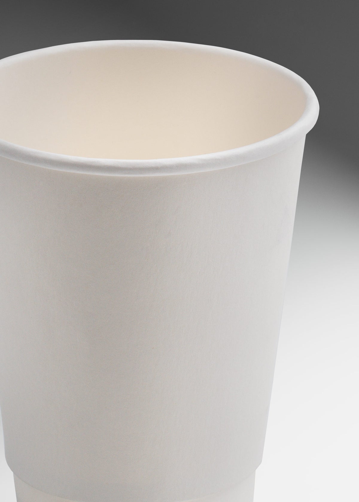 Vaso de papel doble pared blanco para bebida caliente 16 y 12 oz — imagen de producto