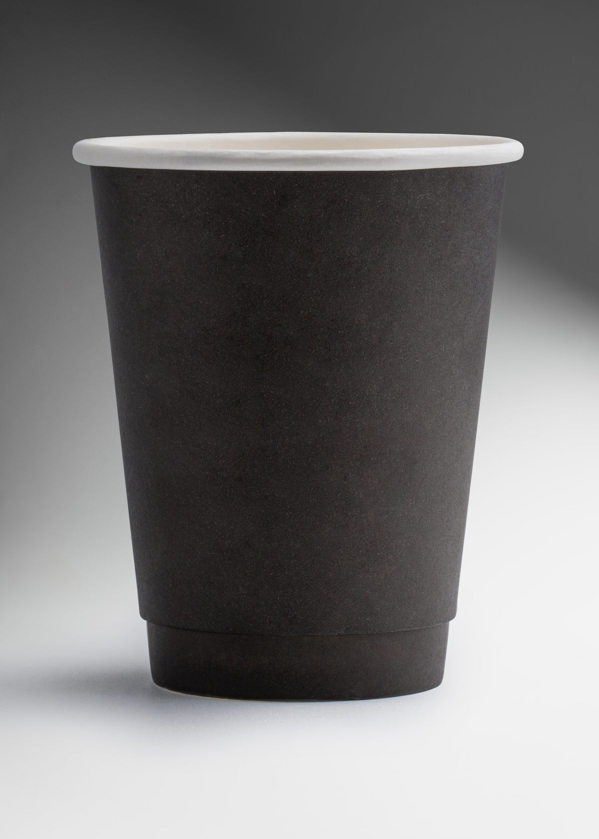 Vaso de papel doble pared negro para bebidas calientes 12 oz — imagen de producto