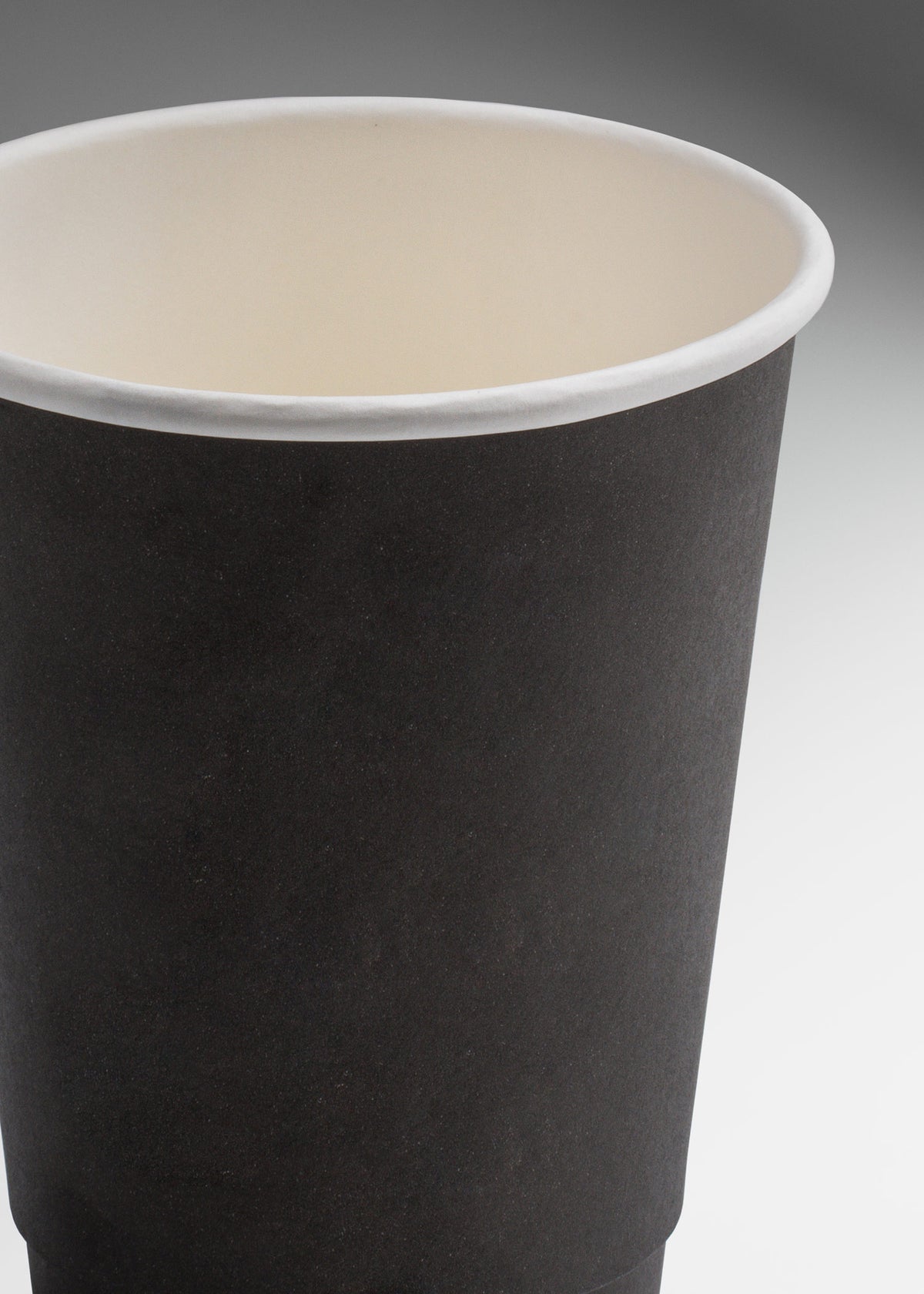 Vaso de papel doble pared negro para bebidas calientes 12 oz — imagen de producto
